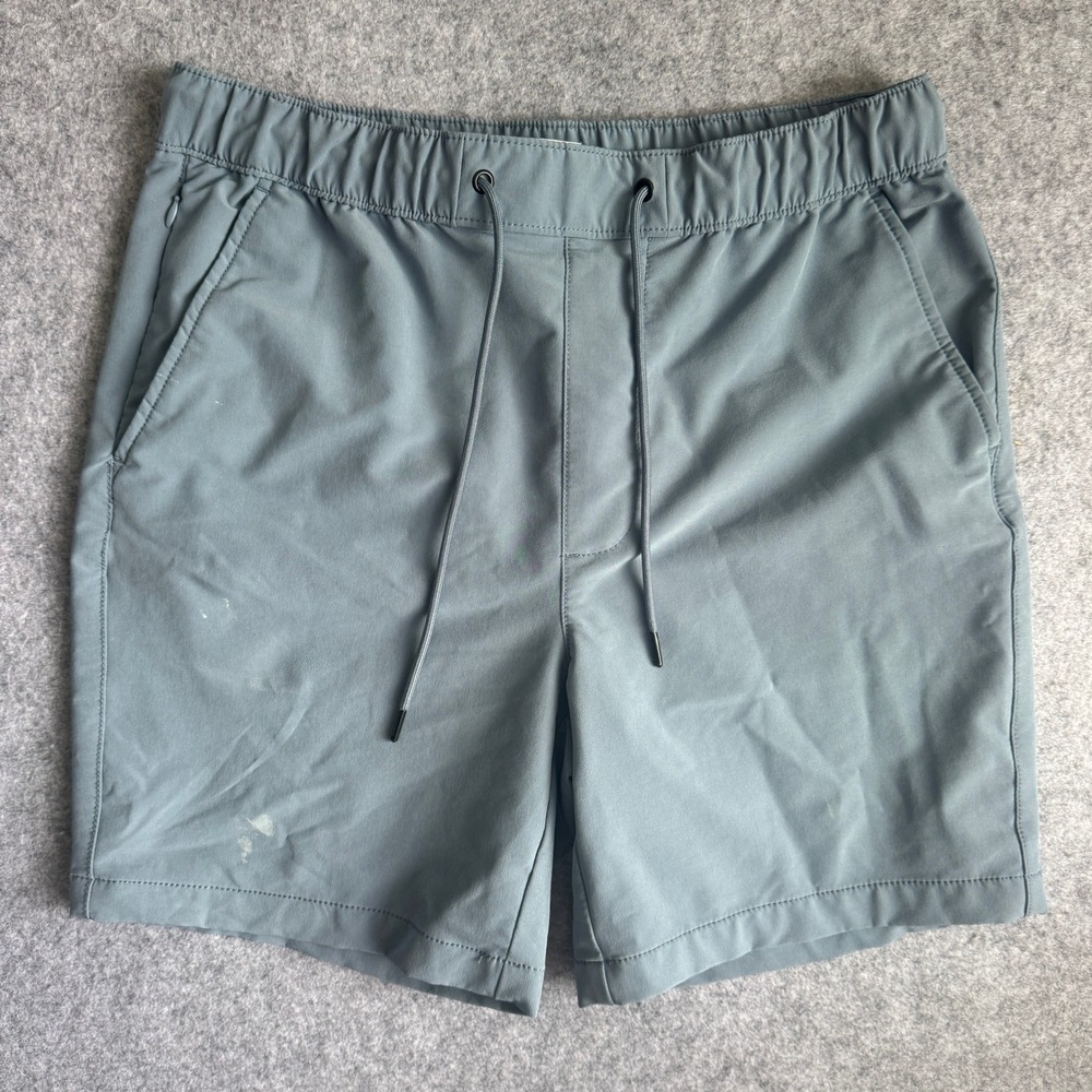 Goodfellow & Co Mens Medium Blue Gray Athletic Casual Drawstring Shorts